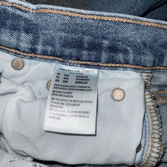 American Eagle Jeans Womens Size 24 Blue 90's Straight - Picture 9 of 11